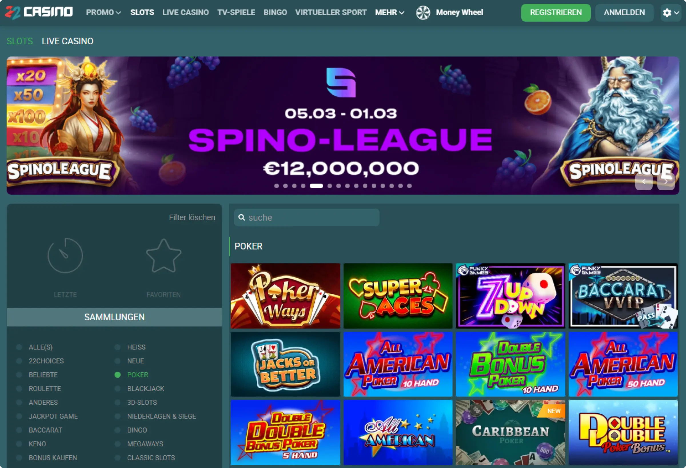22Casino Unterhaltungsplattform 22Casino Unterhaltungsplattform